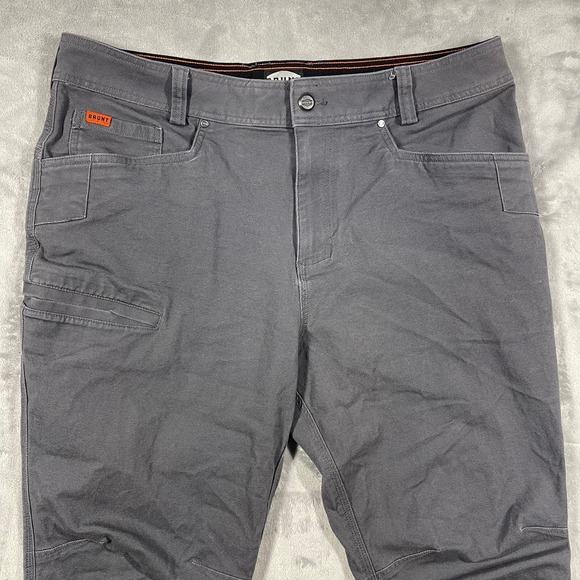 BRUNT Men's Gray Work Pants Relaxed Fit Cargo Utility Pockets Size 36x32(30) - Picture 9 of 11